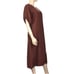 ZARA midi brown V-neck summer dress