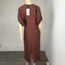 ZARA midi brown V-neck summer dress