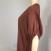 ZARA midi brown V-neck summer dress