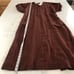 ZARA midi brown V-neck summer dress