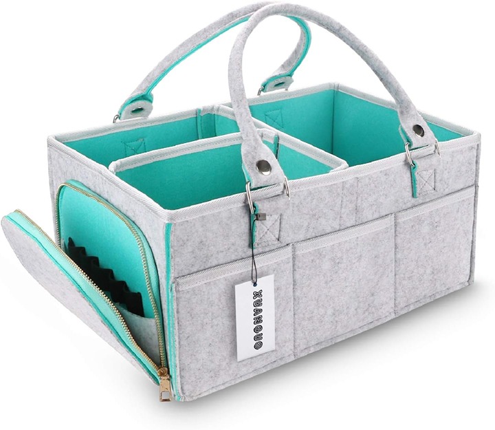 Baby Diaper Caddy Organizer for Boy or Girl Large Nursery Storage Bin