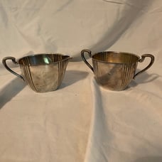Vintage Silverware Creamer/Sugar Set