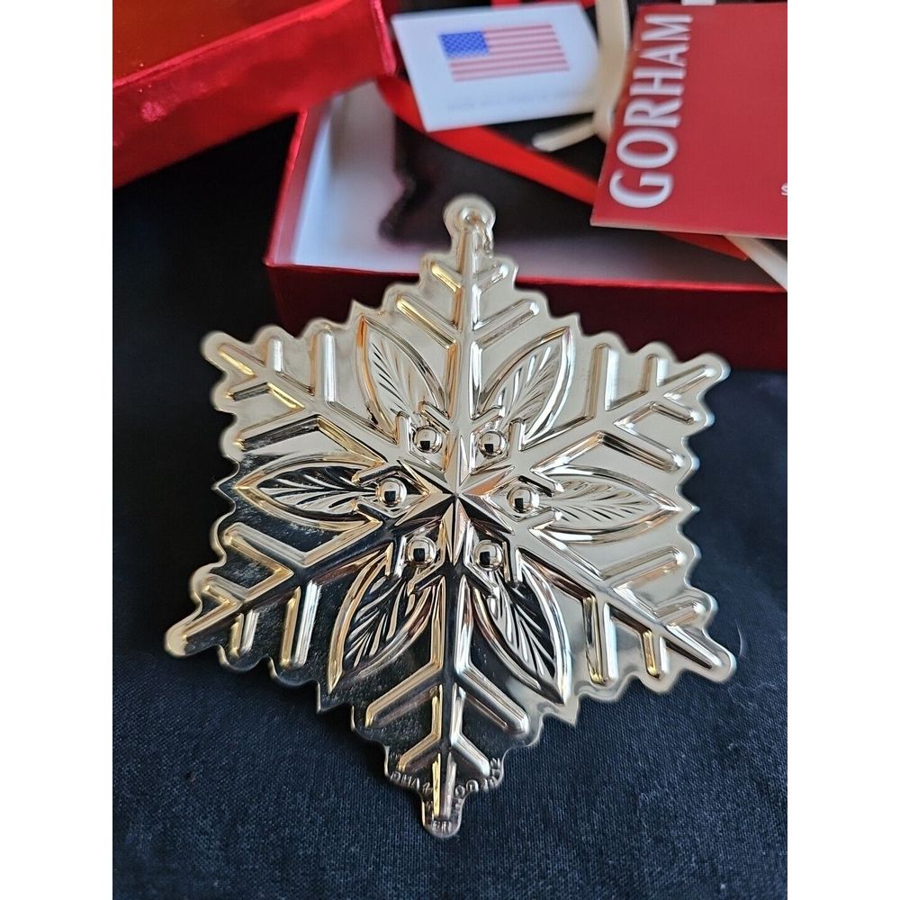 2012 Gorham Sterling Silver Christmas Ornament Rare Year Never Hung