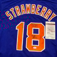 Darryl Strawberry 1983 Rookie of the Year Signed Jersey