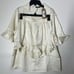 Nasty Gal Recycled Satin Ruffle Shorts Pajama Set Champagne Set Size 4