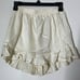 Nasty Gal Recycled Satin Ruffle Shorts Pajama Set Champagne Set Size 4