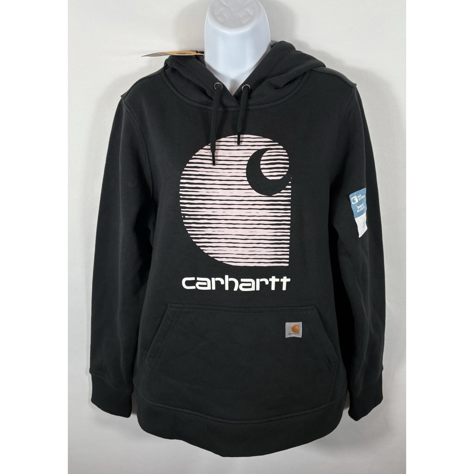 Carhartt Women's L Rain Defender Midweight Logo Graphic Hoodie Sweatshirt -504