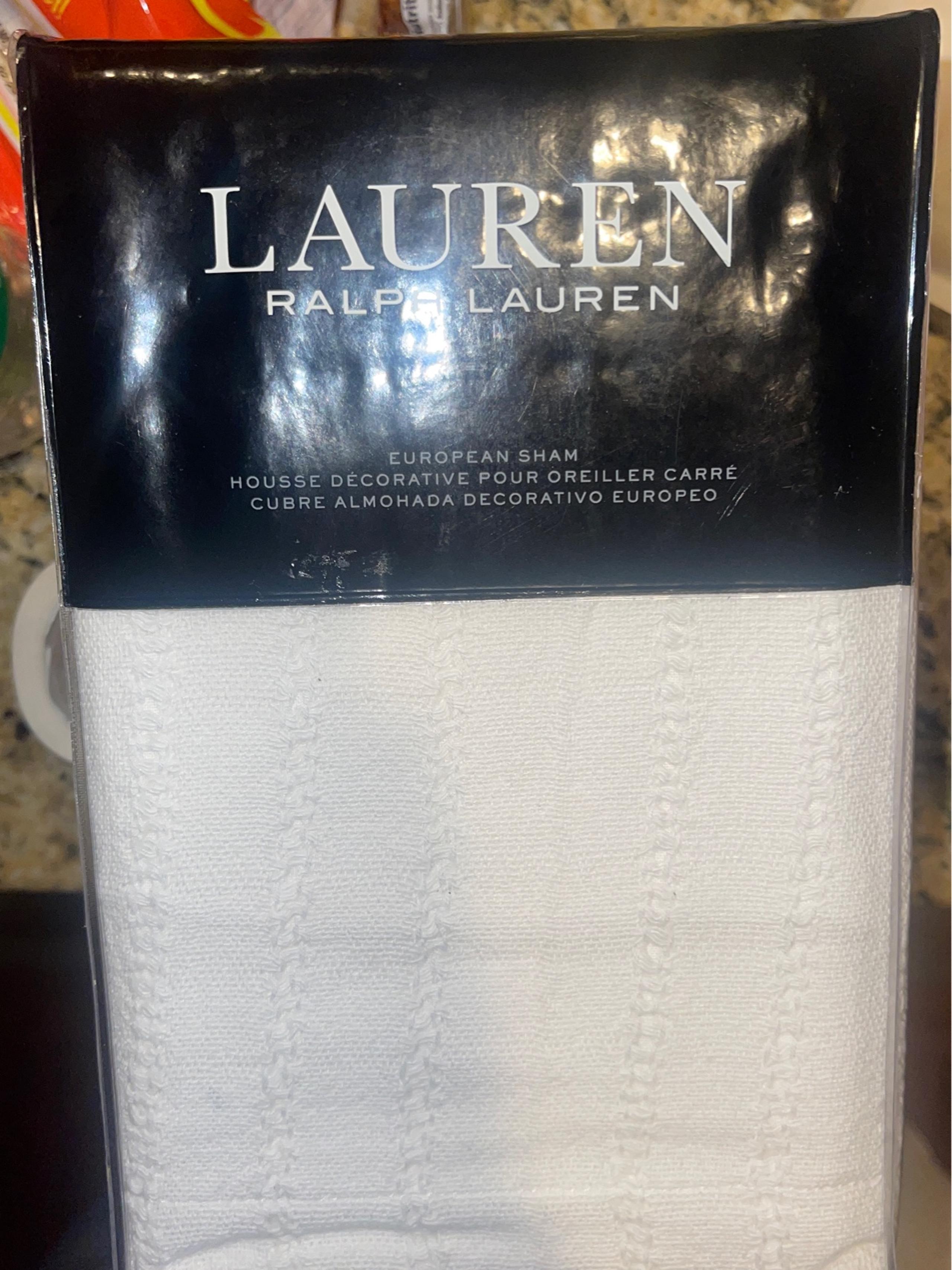 Lauren Ralph Lauren Cream Lucie Open Weave Euro Cotton Sham