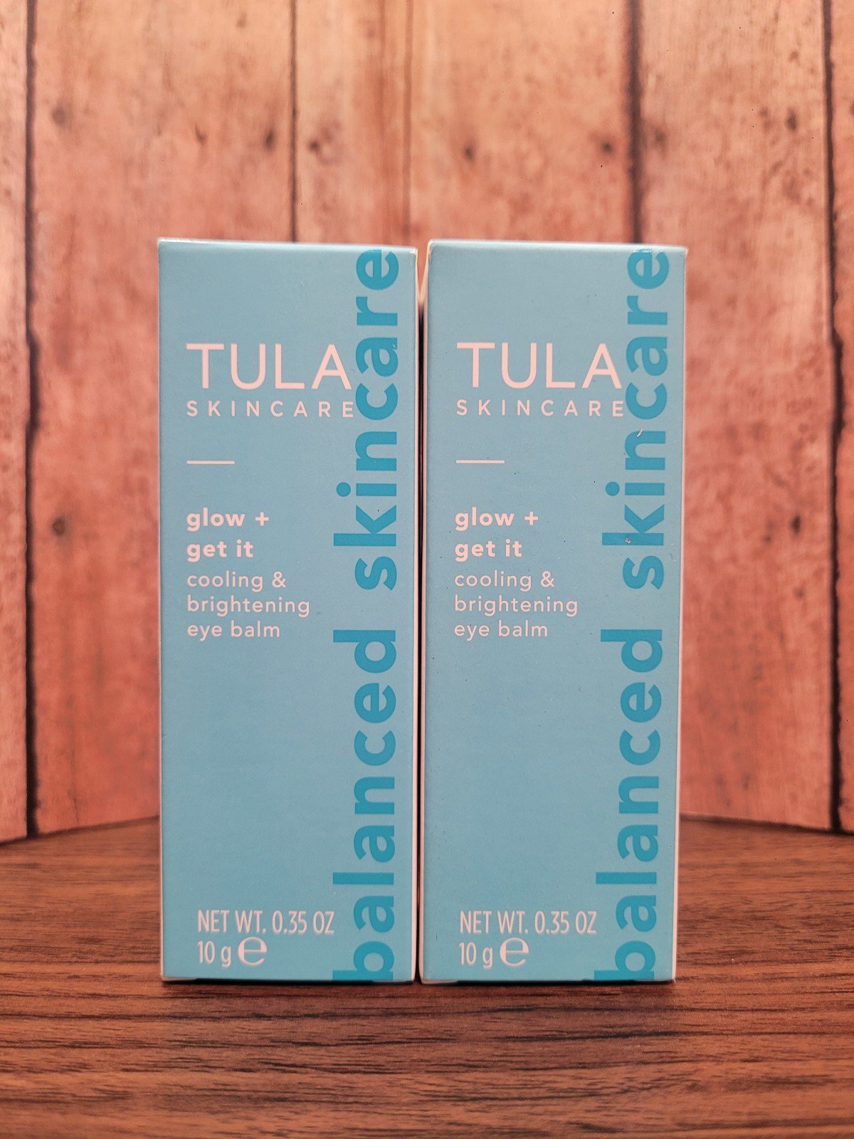 Tula Skincare Glow + Get It Cooling & Brightening Eye Balm. Retail 38 each
