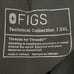 FIGS 1SW200005 High Waisted Yola with Yoga Waist Band Black Scrub Pants Size 3XL