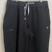 FIGS 1SW200005 High Waisted Yola with Yoga Waist Band Black Scrub Pants Size 3XL
