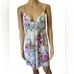 Oscar De La Renta Vintage Y2K Luxury Tropical Hawaiian Coastal Floral Slip Dress