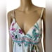 Oscar De La Renta Vintage Y2K Luxury Tropical Hawaiian Coastal Floral Slip Dress