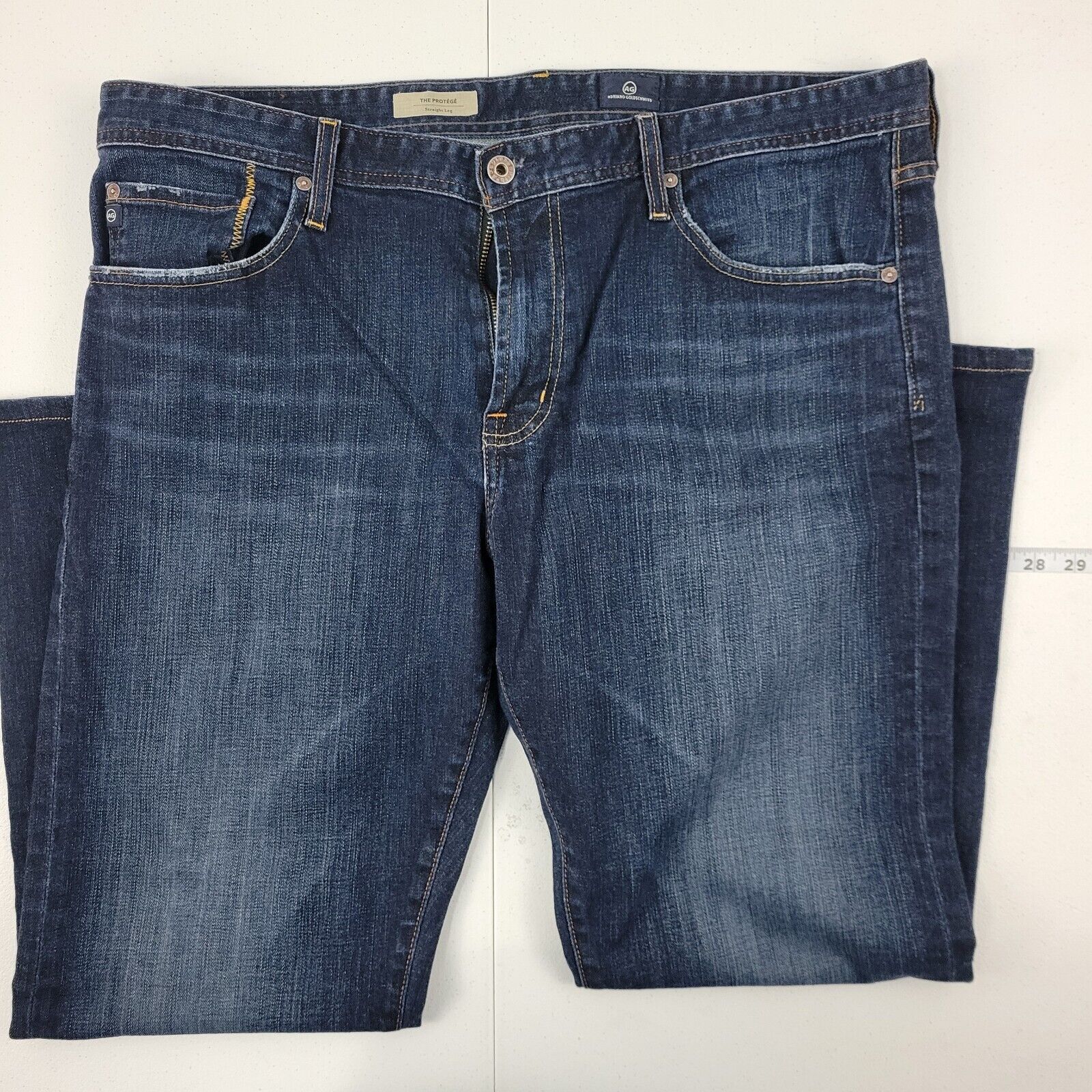 AG Adriano Goldschmied the protege straight leg mens blue 38x28 2485