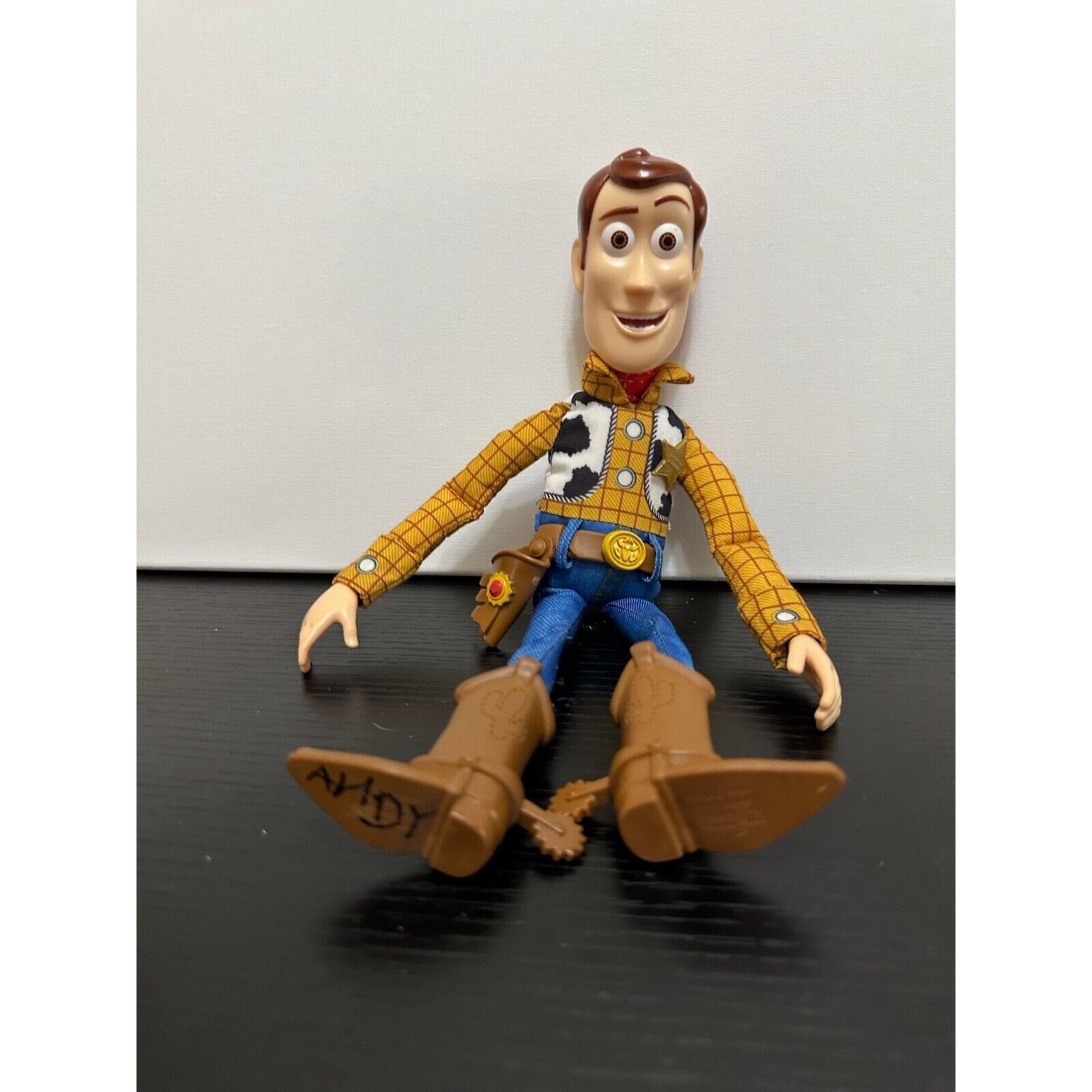 Disney Pixar Mattel Toy Story Woody Pull String Doll 12" Works No Hat