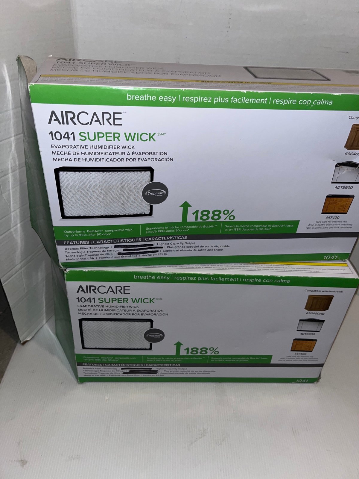 2 Pk- Essick Air 1041 Super Wick Filter, Evaporative Humidifier Wick. AIRCARE