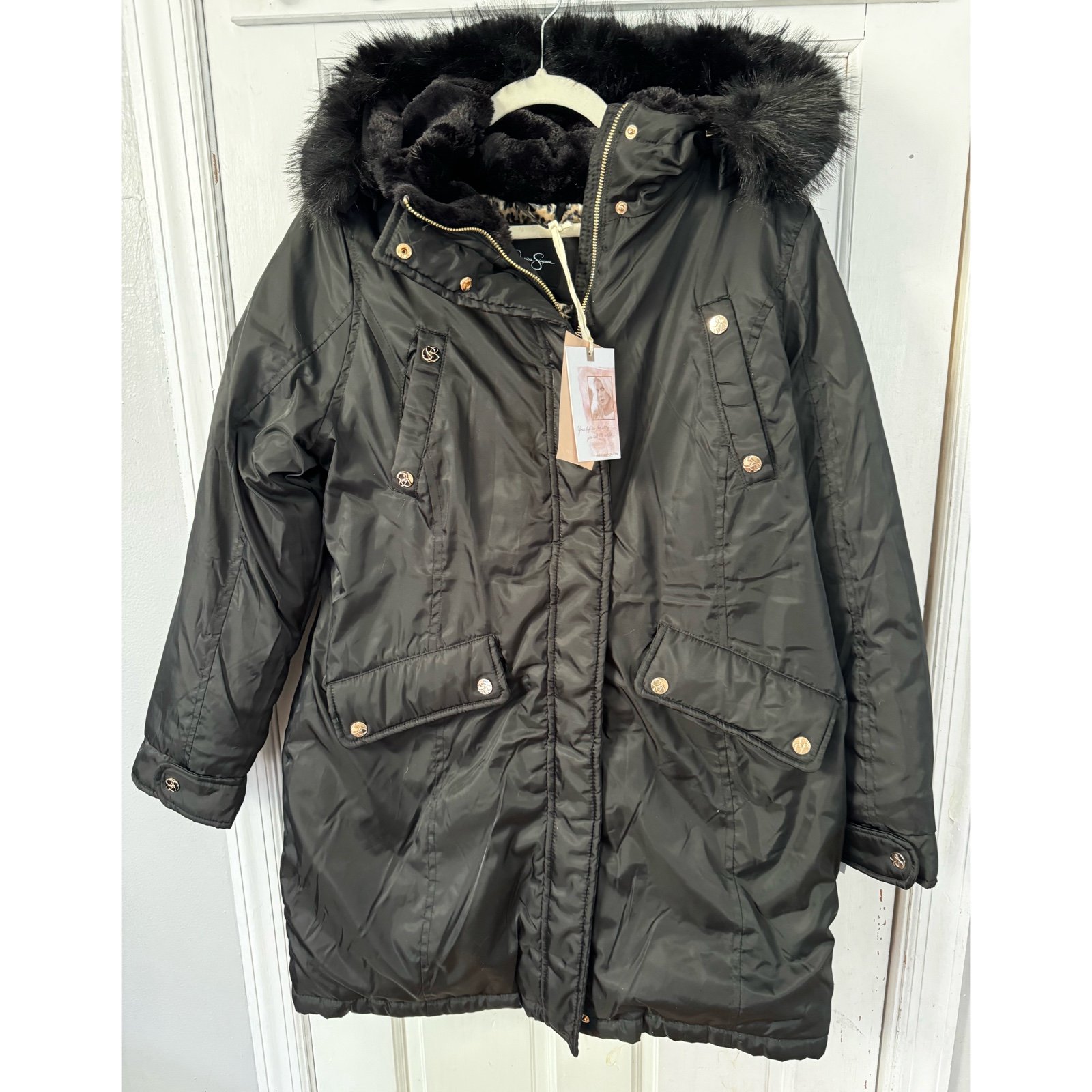 Jessica Simpson Faux fur Hooded Coat