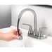 Brushed Nickel 4-in centerset 2-Handle WaterSense Pull-down Bathroom S