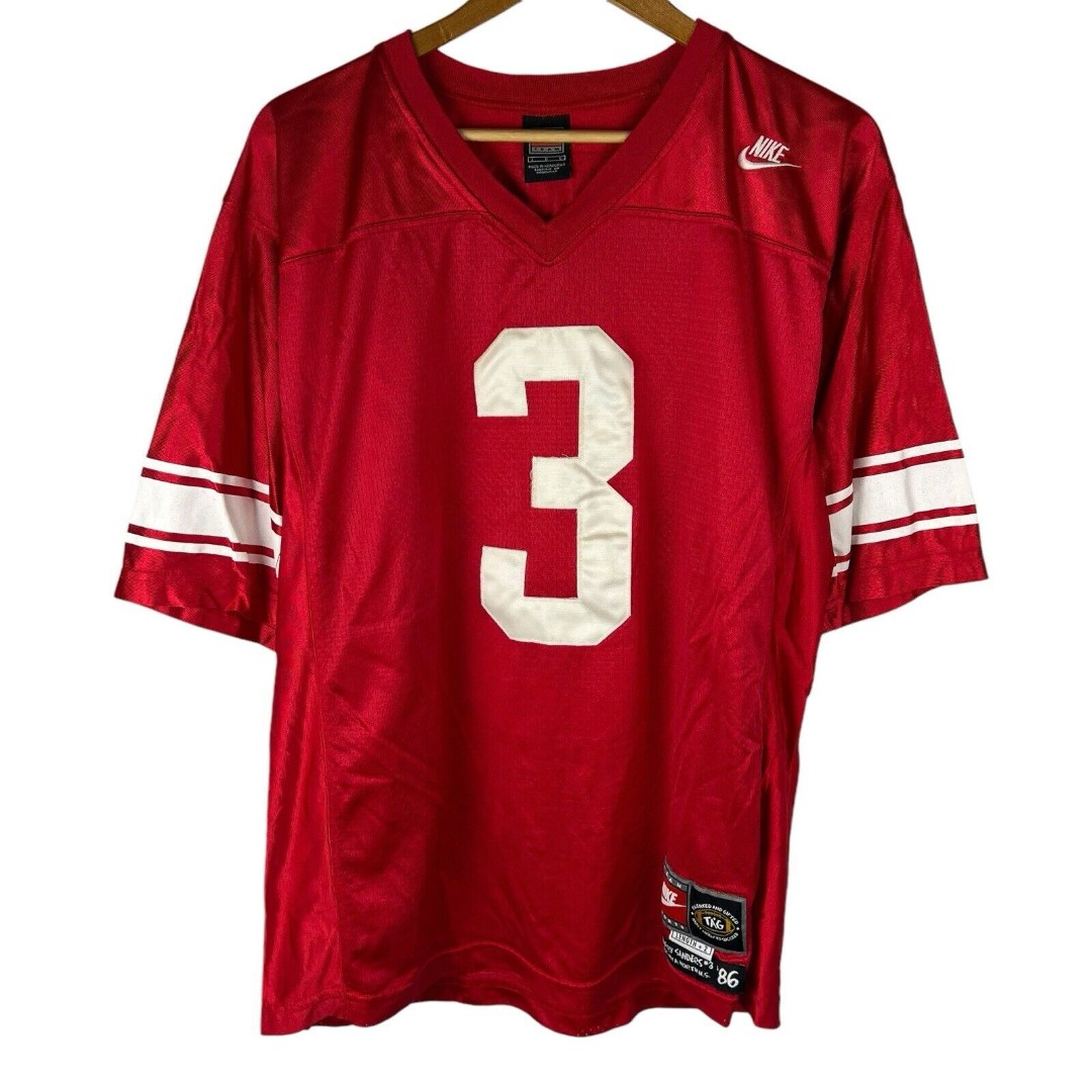 Nike Mens Sz L Jersey Barry Sanders #3 Wichita North High School Length +2 Lions