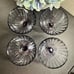 Cristal d' Arques Durand Quadro Amethyst Ice Cream Dishes