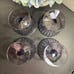 Cristal d' Arques Durand Quadro Amethyst Ice Cream Dishes