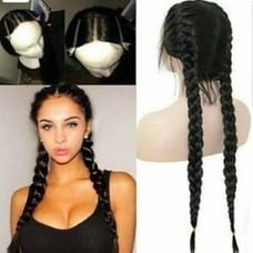 26 lace front dutchbraid lace wig