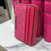 Michael Kors Women Md Logo Zip Around Card Case Coin Pouch Wallet Dragonfruit