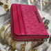 Michael Kors Women Md Logo Zip Around Card Case Coin Pouch Wallet Dragonfruit