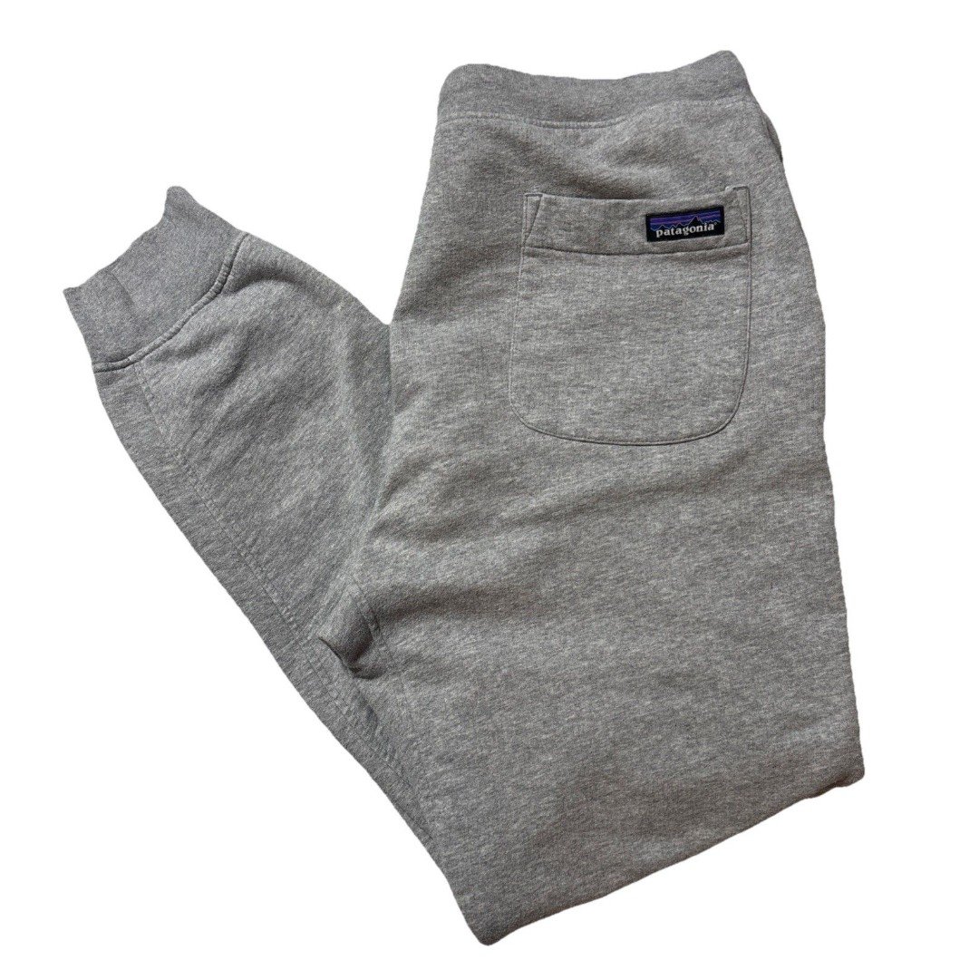 Patagonia Mens Large Gray Fleece sweatpants Organic Cotton Outdoors Activewear