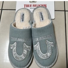True Religion Jean Lace Crystal Slippers