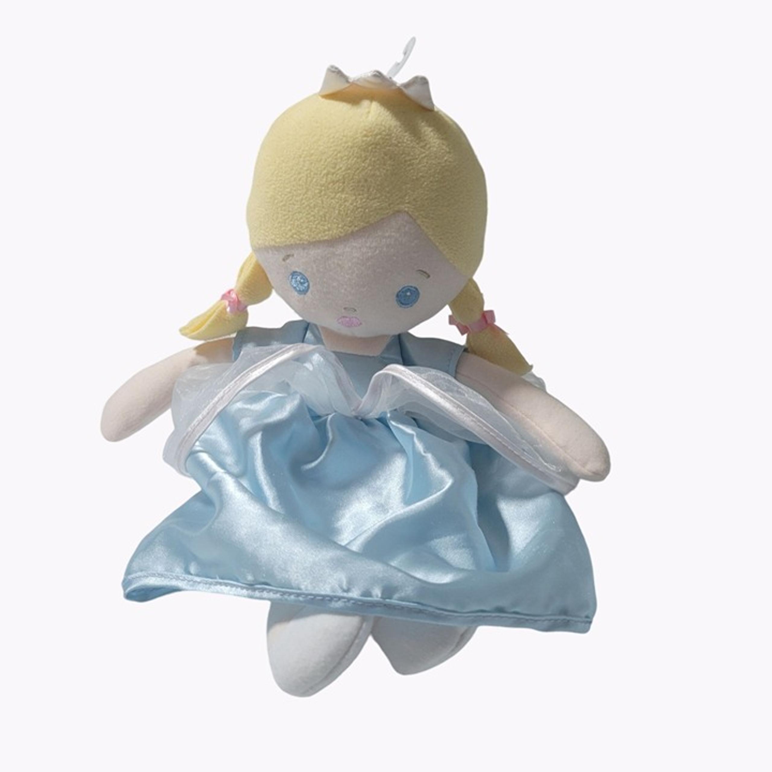 Baby Ganz Sweet & Simple Princess Doll 12 inch Plush Blue Dress Stuffed Animal