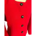 Vintage Christian Dior 2pc Red 100% Pure Wool Jacket & Skirt Suit, Women’s 12