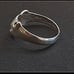 Beautiful Vintage Sterling Silver Stamped .99 Domed Band Cat With Open Eyes Mask
