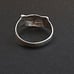 Beautiful Vintage Sterling Silver Stamped .99 Domed Band Cat With Open Eyes Mask