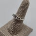 Size 7 Sterling Silver Triple Round Cubic Zirconia Gems Ring A3064