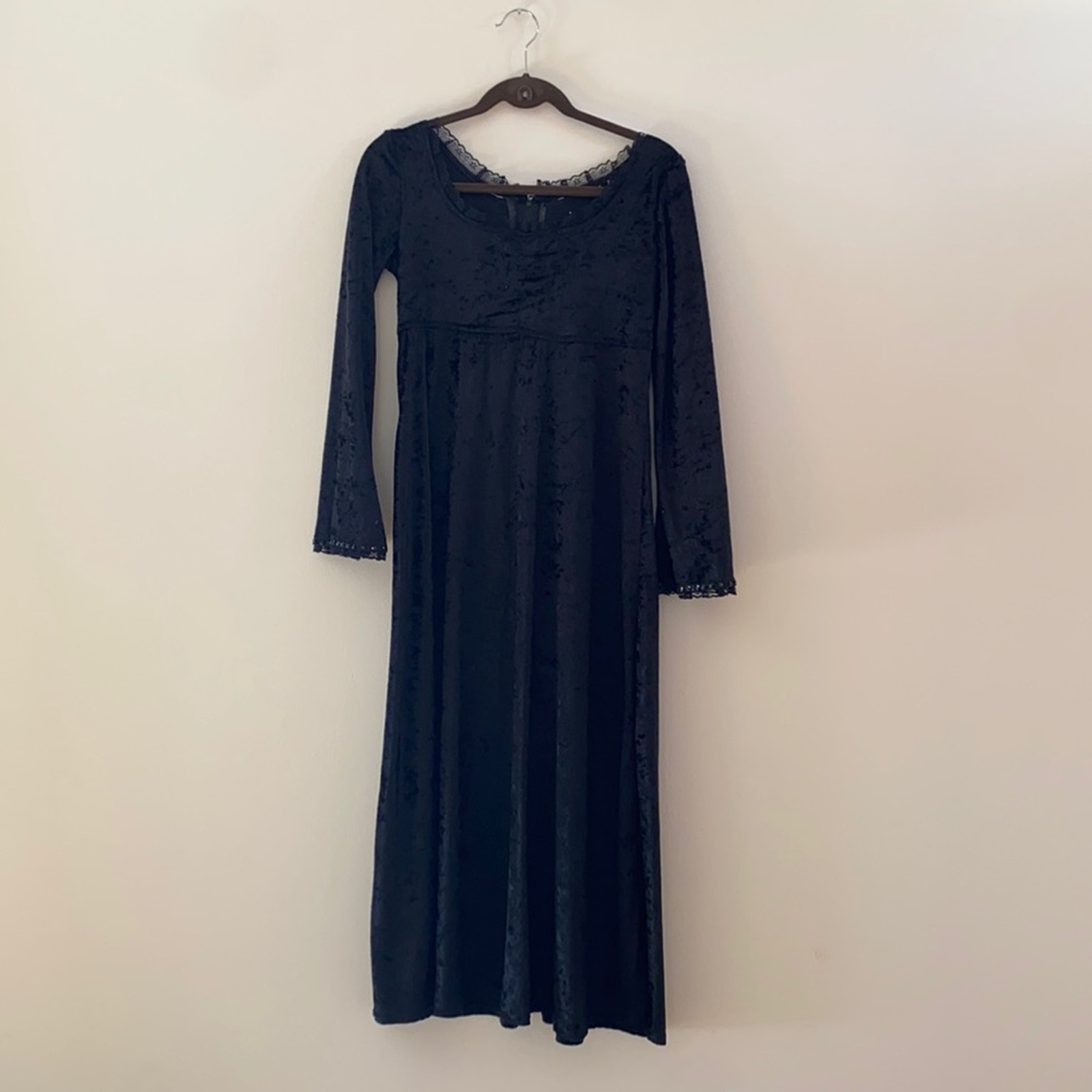 Vintage Goth Style Black Dress