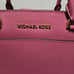 NWT Women's Michael Kors Leather Pink Purse Emmy Tulip Handbag Large Tote Bag