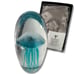 DYNASTY GALLERY Large Glow Blue Glass Jellyfish Paperweight