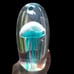 DYNASTY GALLERY Large Glow Blue Glass Jellyfish Paperweight