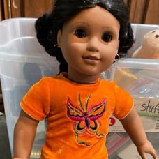 Vintage 18 American Girl Doll Pleasant Company Black Braids original clothes