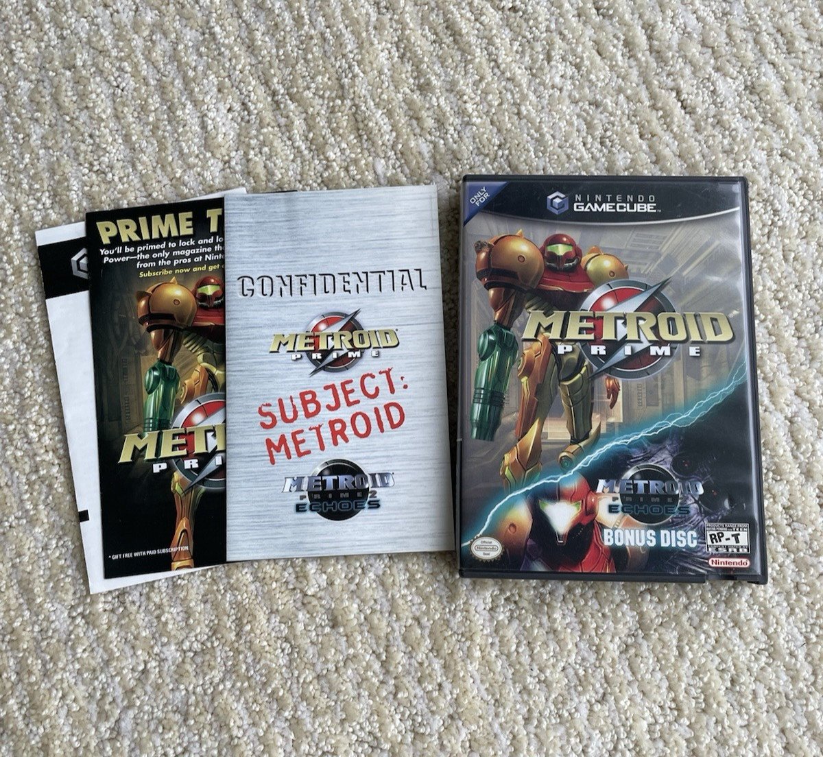 Metroid Prime Double Pack with Bonus Disc Echoes Demo for Nintendo GameCube Game