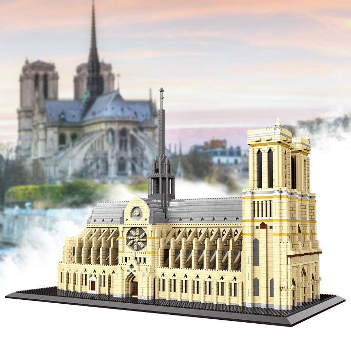 Large building model kit of Notre Dame de Paris