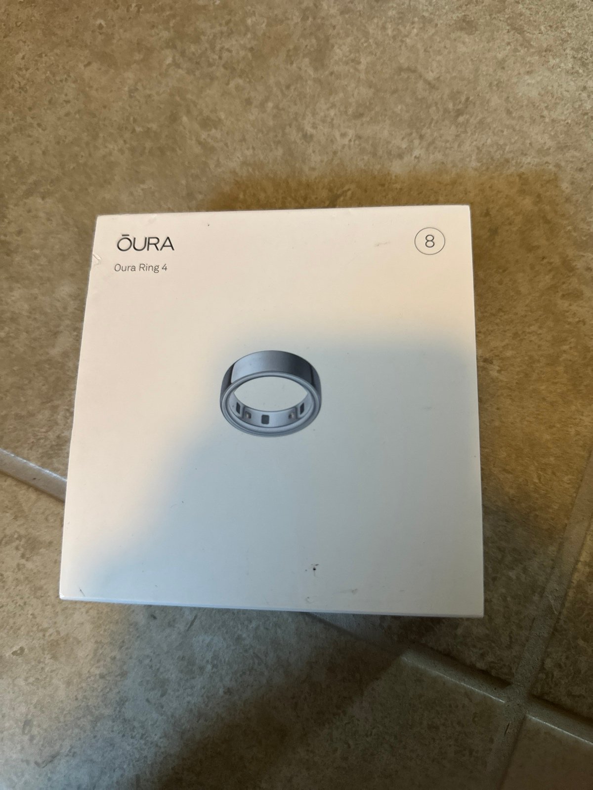 Oura ring 4 silver/argente size 8