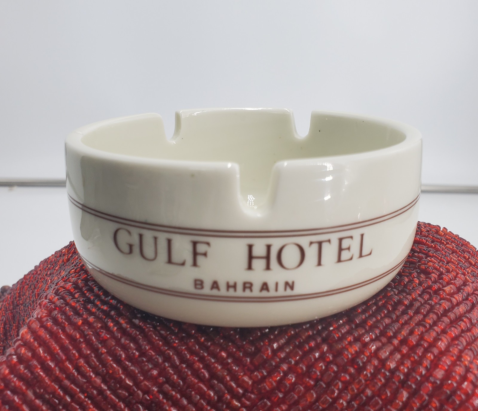 The Gulf Hotel Bahrain Vintage 70's Ashtray (C26)**