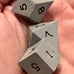 Vintage Gamescience set opaque gray 3 rpg ad&d dice 091423aABZC