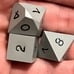 Vintage Gamescience set opaque gray 3 rpg ad&d dice 091423aABZC