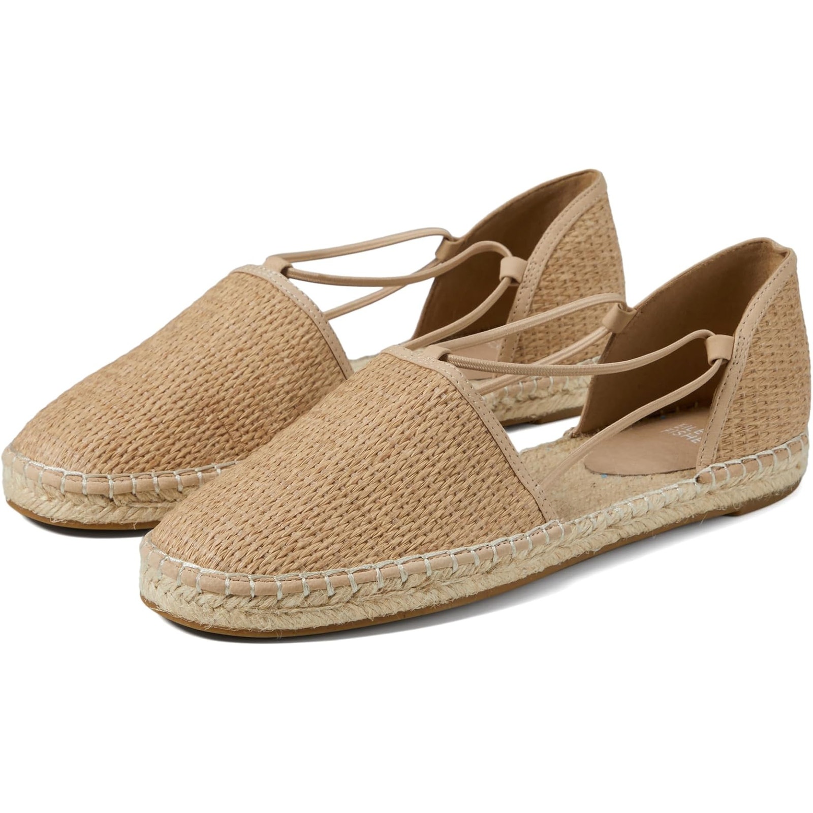 Eileen Fisher Womens Lee Espadrille Flat US 5.5 EU 36 Tan Natural Woven NWOB