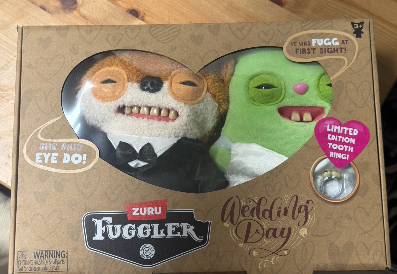 Wedding Day-  Fugglers Love Fuggs 2 pack - Valentines