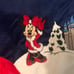 DISNEY Magic Kingdom Cinderella Castle Minnie, Mickey Santa Christmas Tree Skirt