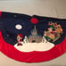DISNEY Magic Kingdom Cinderella Castle Minnie, Mickey Santa Christmas Tree Skirt